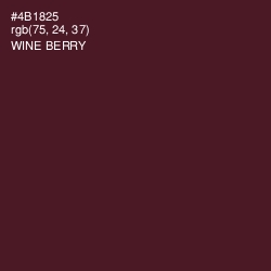 #4B1825 - Wine Berry Color Image