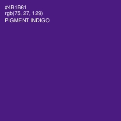 #4B1B81 - Pigment Indigo Color Image