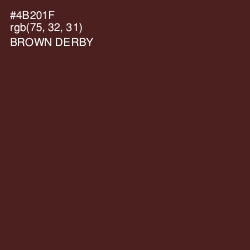 #4B201F - Brown Derby Color Image