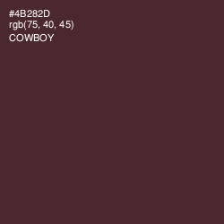 #4B282D - Cowboy Color Image