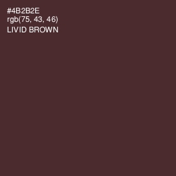 #4B2B2E - Livid Brown Color Image