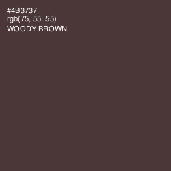 #4B3737 - Woody Brown Color Image