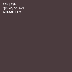 #4B3A3E - Armadillo Color Image