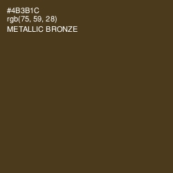 #4B3B1C - Metallic Bronze Color Image