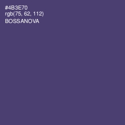 #4B3E70 - Bossanova Color Image