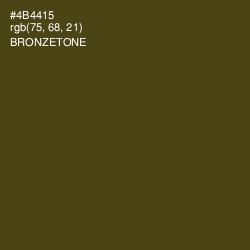 #4B4415 - Bronzetone Color Image