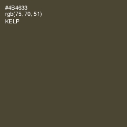 #4B4633 - Kelp Color Image