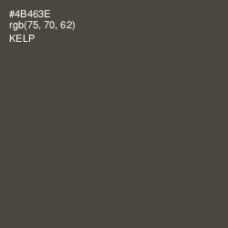 #4B463E - Kelp Color Image