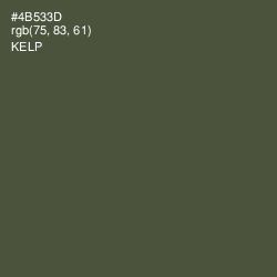 #4B533D - Kelp Color Image