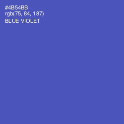 #4B54BB - Blue Violet Color Image