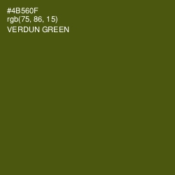 #4B560F - Verdun Green Color Image