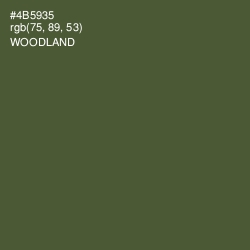 #4B5935 - Woodland Color Image