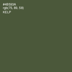 #4B593A - Kelp Color Image