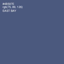 #4B597E - East Bay Color Image