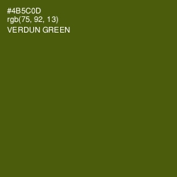 #4B5C0D - Verdun Green Color Image
