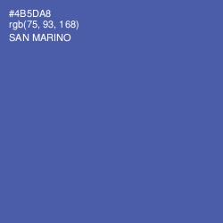 #4B5DA8 - San Marino Color Image