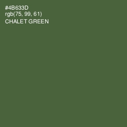 #4B633D - Chalet Green Color Image