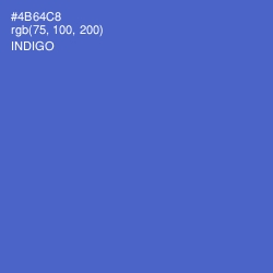 #4B64C8 - Indigo Color Image