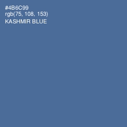 #4B6C99 - Kashmir Blue Color Image