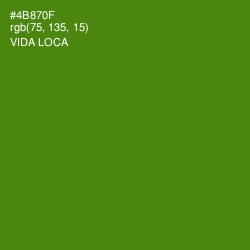 #4B870F - Vida Loca Color Image