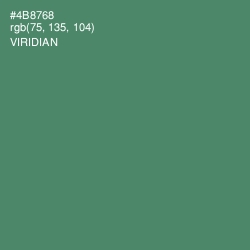 #4B8768 - Viridian Color Image
