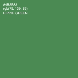 #4B8B53 - Hippie Green Color Image