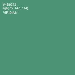 #4B9372 - Viridian Color Image