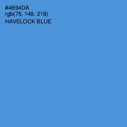 #4B94DA - Havelock Blue Color Image
