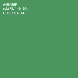 #4B955F - Fruit Salad Color Image