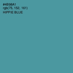 #4B98A1 - Hippie Blue Color Image