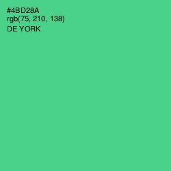 #4BD28A - De York Color Image