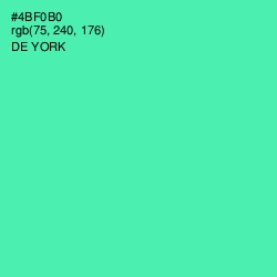 #4BF0B0 - De York Color Image