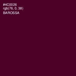 #4C0026 - Barossa Color Image