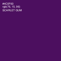 #4C0F60 - Scarlet Gum Color Image