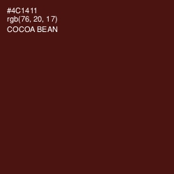 #4C1411 - Cocoa Bean Color Image