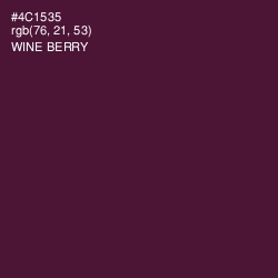 #4C1535 - Wine Berry Color Image