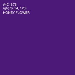 #4C1878 - Honey Flower Color Image