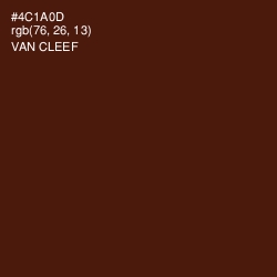 #4C1A0D - Van Cleef Color Image