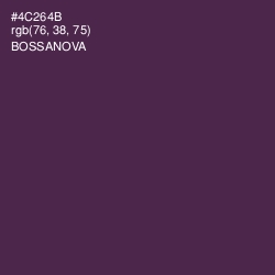 #4C264B - Bossanova Color Image