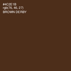 #4C2E1B - Brown Derby Color Image