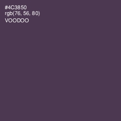 #4C3850 - Voodoo Color Image
