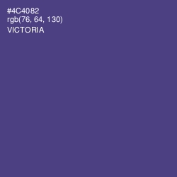 #4C4082 - Victoria Color Image
