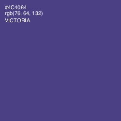 #4C4084 - Victoria Color Image