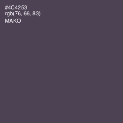 #4C4253 - Mako Color Image