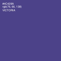 #4C428A - Victoria Color Image