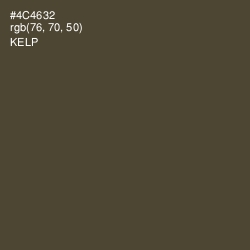 #4C4632 - Kelp Color Image