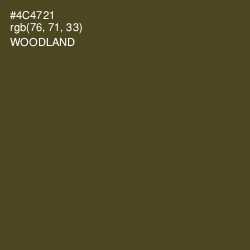 #4C4721 - Woodland Color Image
