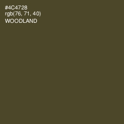 #4C4728 - Woodland Color Image