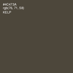 #4C473A - Kelp Color Image