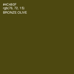 #4C480F - Bronze Olive Color Image